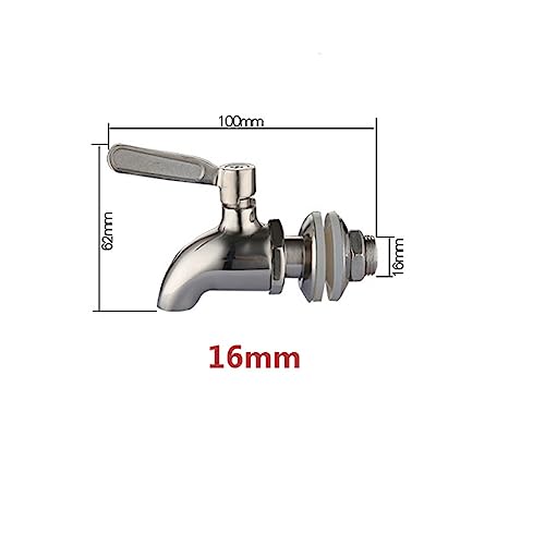 Leadigol 1PCS Stainless Steel Dispenser Tap,Drink Dispenser Faucet Thread Dia Bottled Water Dispenser Faucet