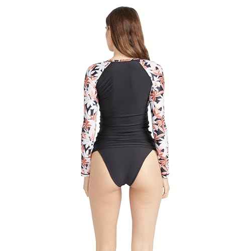Volcom Women's Standard Simply Core Long Sleeve Rashguard UPF 50+, Electric Coral