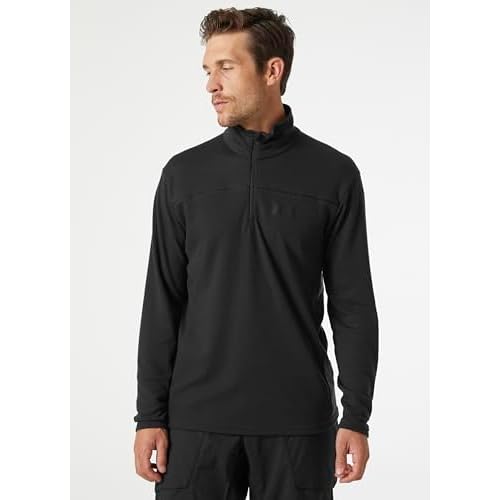 Helly-Hansen Men's HP 1/2 Zip Pullover, 982 Ebony, Small