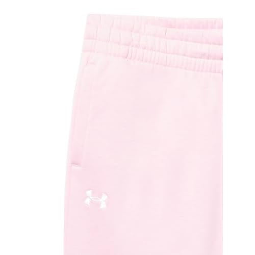 Under Armour Girls Rival Fleece Joggers, (647) Prime Pink / / White, Small