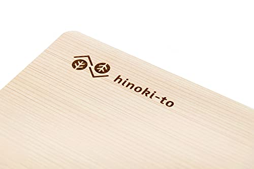 Hinoki-to Lightweight Cutting Board, Wooden Cutting Board, Cypress Cutting Board, Made in Japan (15.7 x 8.7 x 0.6 inches (...