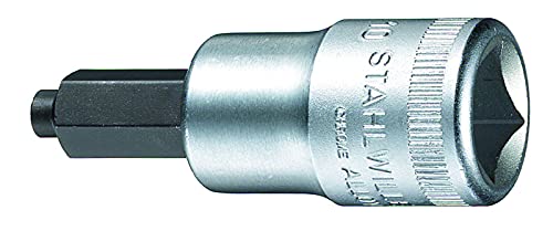 Stahlwille 03070006 INHEX Sockets No. 54IC, Size 6mm Wrench Opening, 1/2" Drive, for Hexagon Socket Head Screws, with Guid...