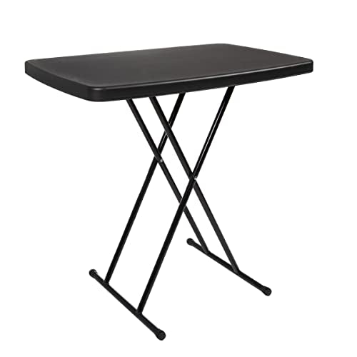 Folding Table - Lightweight Portable Folding Desk - Small Plastic Table for Camping, Playing Cards, and Crafting by Everyd...