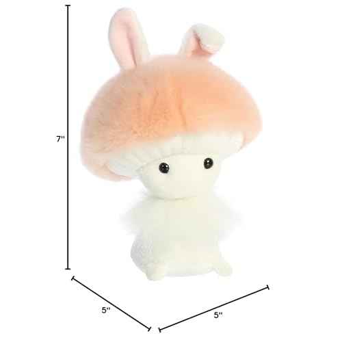 Aurora¢ç Vibrant Spring Fungi Friends¢â Stuffed Animal - Perfect for Pretend Play and Seasonal Storytelling - Adorable Decorations for The Season of Renewal - Peach 7 Inches