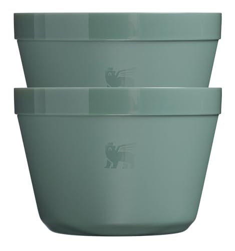 Stanley Wildfare Go Two Bowl Mess Kit | 8pc Portable Pot & Cookware Set | 1.25qt Stainless Steel Pot w/Locking Handle, Li...