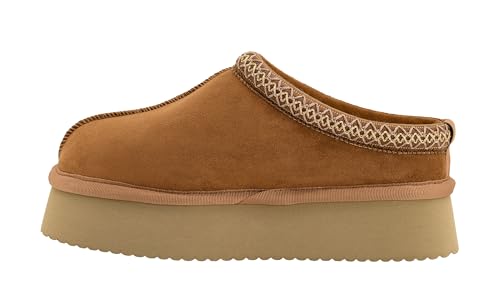 Corkys Footwear Pillow Talk 1.75-Inch Platform Slippers, Faux Fur Lining, Cozy Indoor/Outdoor Footwear for Fall & Winter
