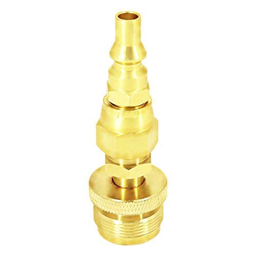 MENSI 1lb Propane Disposal Adapter Fitting with 1/4" Quick Connect Disconnect Adaptor for One Pound Portable Camper Grill ...
