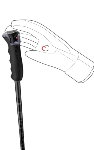 LEKI Detect S Lightweight Aluminum Ski Poles for Downhill Skiing