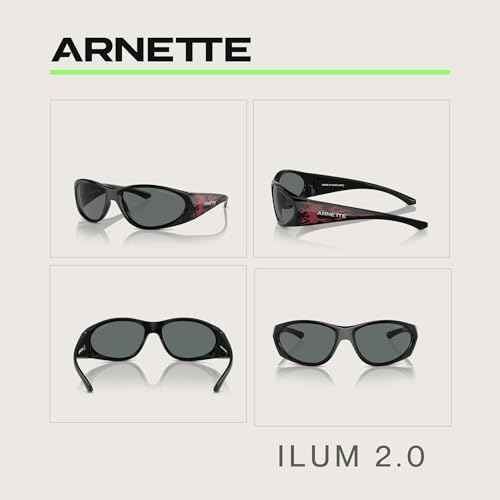 ARNETTE Ilum 2.0 AN4342 Rectangle Sunglasses for Men +BUNDLE with ACCESSORY EYEWEAR KIT
