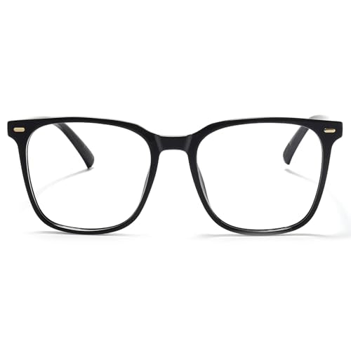 MACJERO Oversized Square Blue Light Blocking Glasses for Women Men, Anti-Fatigue Computer Monitor Gaming Glasses Reduce Ey...