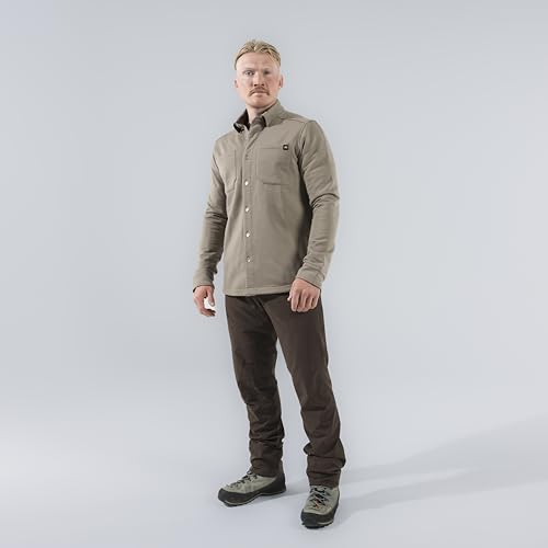 First Lite Men's Rugged Wool Field Shirt - Durable Merino Wool Hunting Midlayer