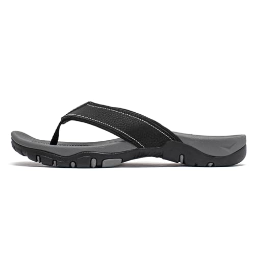 KIIU Mens Thong Sandals Indoor and Outdoor Beach Flip Flop