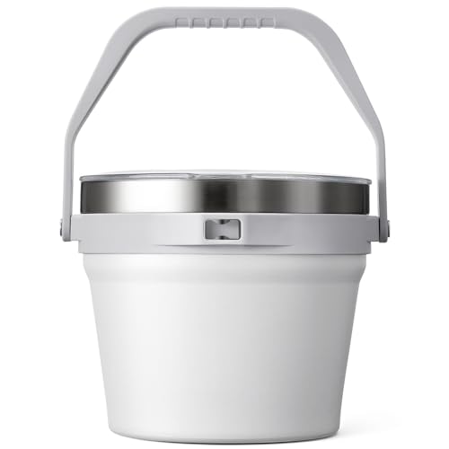 COKTIK 7L Insulated Ice Bucket with Lid，Double Wall Vacuum Stainless Steel Beverage Bucket Keeps Frozen Longer，Holds 6 Lon...