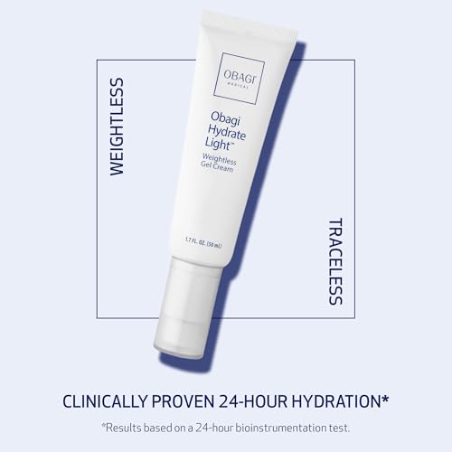 Obagi Hydrate Light Oil-Free Moisturizer – Fast-Absorbing, Lightweight Gel for Acne-Prone Skin – Non-Comedogenic, Hypoalle...