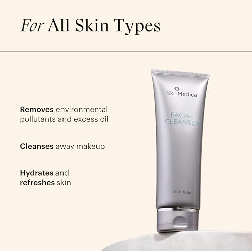 SkinMedica Facial Cleanser - Foaming Face Wash for All Skin Types - Helps Remove Dirt, Oil & Makeup - Enriched with Soothi...