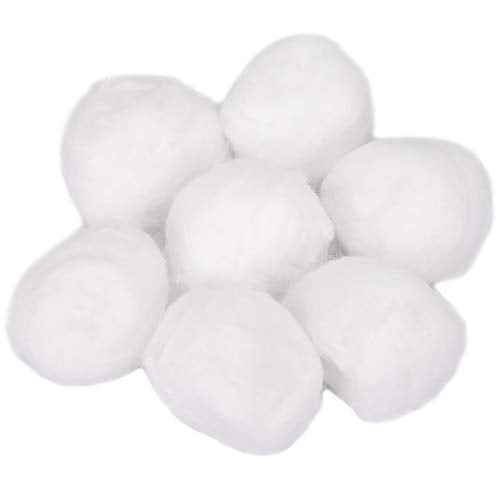 Hedume 500 Count Super Jumbo Cotton Balls, Pure Cotton, Biodegradable Jumbo Absorbent Cotton Balls, Fragrance & Chlorine-Free, Organic Cotton Balls (5 Pack ¡¿ 100 Count)