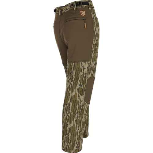 Drake Waterfowl Men's Non-Typical Endurance Soft Shell Durable Fleece Lined Camo Mid Season Hunting Pants with Scent Control