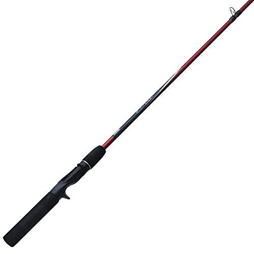 Zebco Z-Cast Casting Fishing Rod, 2-Piece Durable Z-Glass Fishing Pole, Comfortable EVA Rod Handle, Shock-Ring Guides