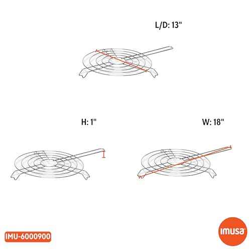 IMUSA USA IMU-6000900 Arepa Grill 11-Inch, Silver