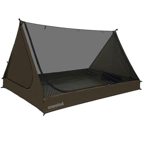 onewind Mesh Tent for 2 Person, 2 Openings Inner Tent for Tarp Ultralight Trekking Pole Tent Tarp Backpacking Netting Tent...