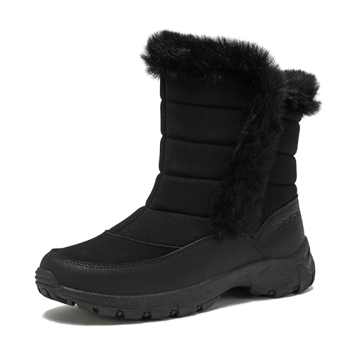 Lands' End Expedition Waterproof Insulated Womens Snow Boots, Lace Up or Slip On Winter Boots for Women, Medium or Wide Wi...