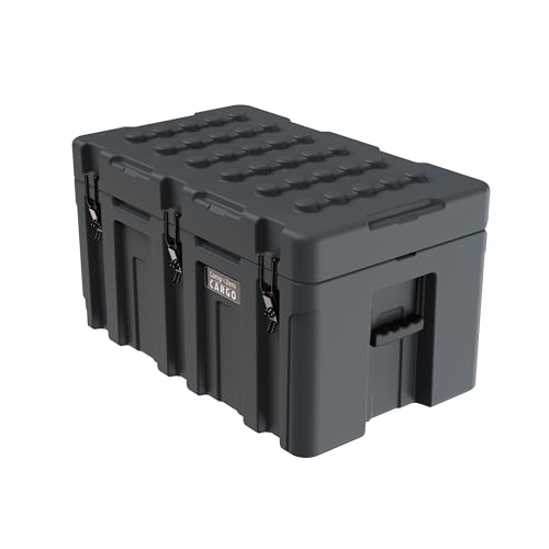 CAMP-ZERO 148L Premium Cargo & Equipment Storage Case with Coated Stainless Steel Latching and Locking System (Grey)