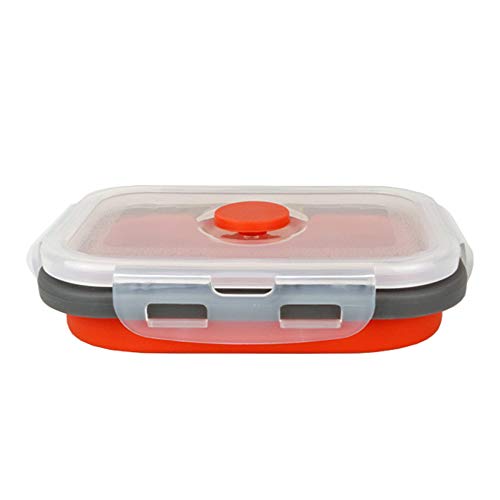 CARTINTS Set of 3 Collapsible Food Storage Containers Collapsible Silicone Bowls, Silicone Lunch Containers with Airtight ...