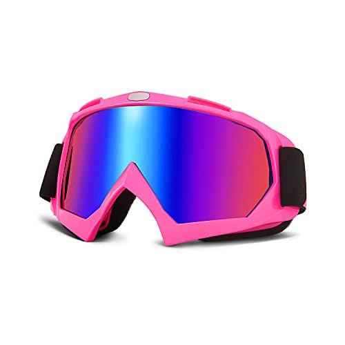 KEMIMOTO Dirt Bike Goggles - Motocross & ATV/UTV Goggles with Anti UV Protection