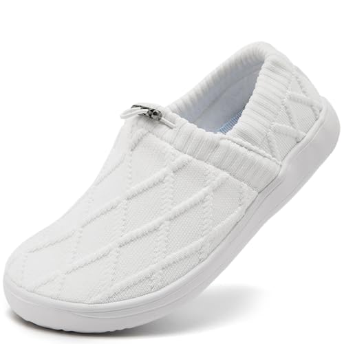 YOSFDC Wide Barefoot Shoes Women Minimalist Wide Toe Box Comfortable Walking Tennis Shoes Beach Outdoor Running Sneakers w...