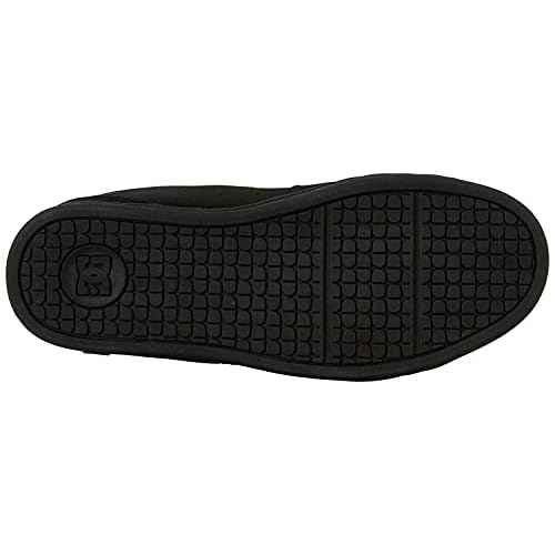 DC mens Net Skate Shoe, Black/Black/Black, 12 US
