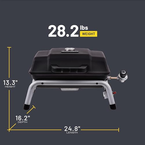 Charbroil 1-Burner Portable Propane Gas Grill, Black – 17402049