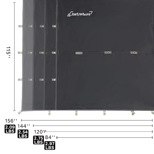 Clostnature Camping Tarp for Tent- 86x59 Tent Footprint with 120x115 Ultralight Hammock Rain Fly, Heavy Duty Tent Floor Sa...