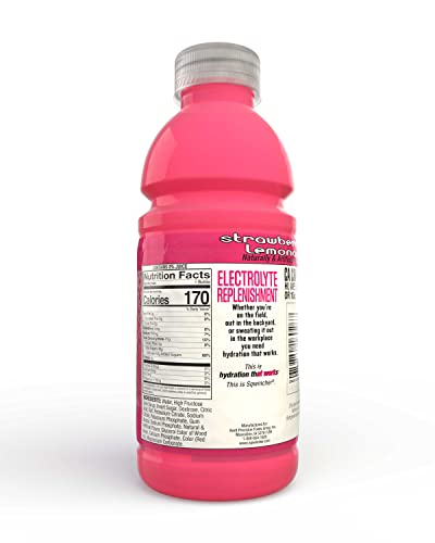 Sqwincher Activity Drink Bottles | Strawberry Lemonade Flavored | Low Calorie | Low Sodium | Ready-To-Drink | Electrolyte ...