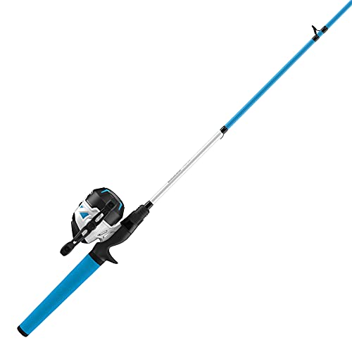 Zebco Roam Spincast Reel and Fishing Rod Combo, 6-Foot 2-Piece Fiberglass Fishing Pole with ComfortGrip Handle, Quickset A...