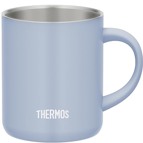 THERMOS JDG-352C ASB Stainless Steel Vacuum Insulated Mug, 11.8 fl oz (350 ml), Ash Blue
