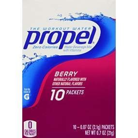 Propel Zero Powder Packets Variety Bundle - 60 Packets - 6 Boxes Total (2 Boxes Each of Raspberry Lemonade, Kiwi Strawberr...