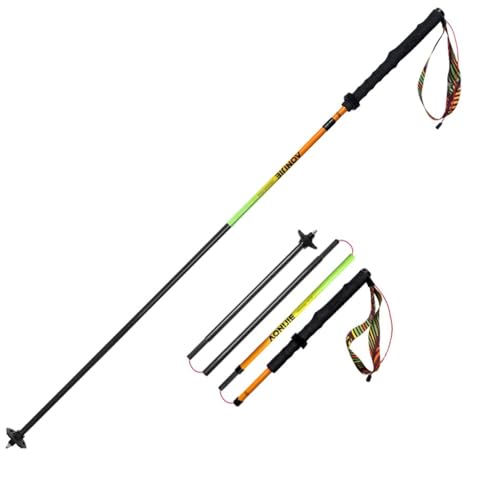 BlueField Lightweight Carbon Fiber Trekking Poles - Collapsible Hiking Sticks for Men and Women, Seniors, and Outdoor Adve...