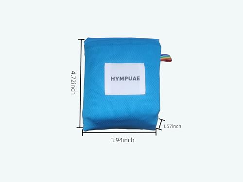 Hympuae Beach Picnic Pocket Blanket 59"x71" - Foldable Lightweight‌ Sandproof Waterproof Mat with 4 Stakes, ‌Outdoor Campi...