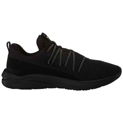 PUMA Mens Softride One4all Cross Trainer, Mens Black-Lime Pow-Cool Dark Gray, 8