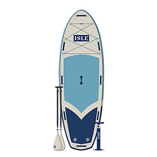 ISLE Megalodon Inflatable Stand Up Paddle Board & iSUP Bundle Accessory Pack - Up to 1,050 lbs Capacity — Durable, Lightwe...