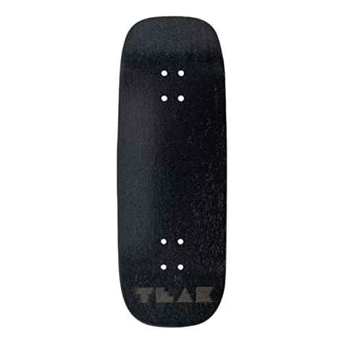 Teak Tuning Prolific Wooden Fingerboard Deck, 33.5mm x 96mm Boxy Shape - Black Mamba - 5 Ply with Custom Color Matching Mid Ply - Includes Prolific Foam Tape