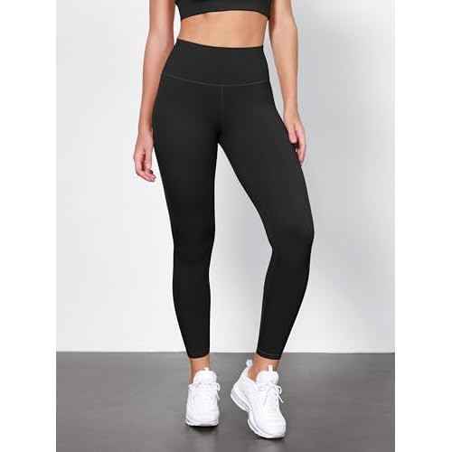 ODODOS Tummy Control Compression Leggings for Women, 25" / 28" High Waist Workout Running Yoga Pants