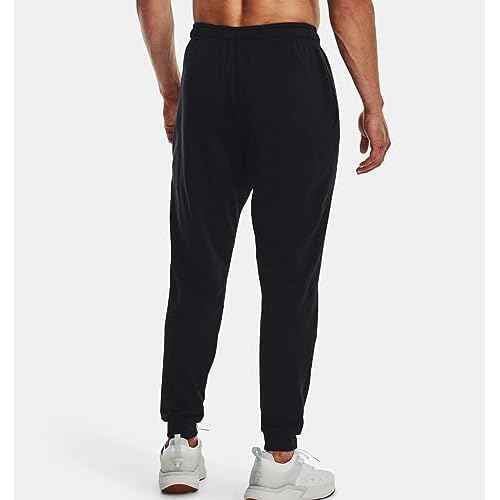 Under Armour Men's Project Rock Terry Joggers (as1, Alpha, l, Regular, Regular, Black/White - 002)