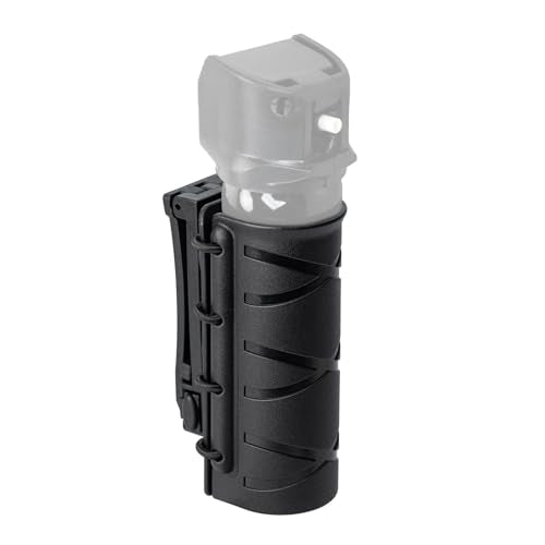 TACNEX Open Top OC/Mace Spray Holster for Duty Belt/Vest Quick Release Pepper Spray Case MK3/MK4 Canister Holder Polymer C...