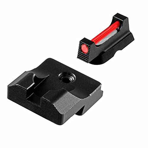 TRUGLO Fiber-Optic Pro Handgun Night Sight with Extra Fibers & Reflector Tape | Compact Durable Competition High-Visibility Sight for Handguns