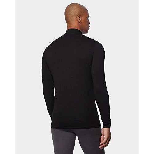 32 Degrees Heat Mens Performance Thermal Lightweight Baselayer Mock Top Long Sleeve Top