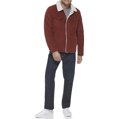 Levi's Men's Corduroy Sherpa Lined Trucker Jacket (Regular & Big & Tall Sizes)
