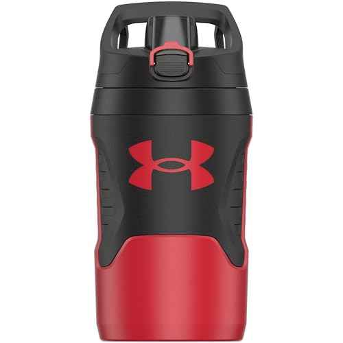 Under Armour 32 oz Insulated Water Bottles - Sports Water Jug with Handle, Fence Hook, Leak Resistant for Baseball, Football & More, 32 oz Water Bottles, Sports Water Bottle Insulated
