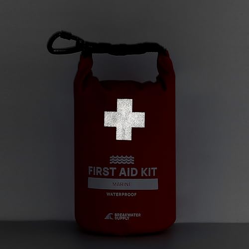 Breakwater Supply™ Waterproof First Aid Kit Dry Bag Bug Out Bag Preloaded with Emergency Survival Prepper Supplies for Boa...