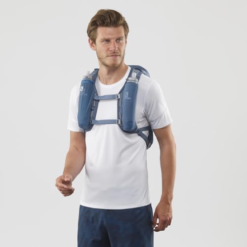 Salomon Unisex Agile 12 Set, Hydration & Storage Vest with 500ml Flasks Included